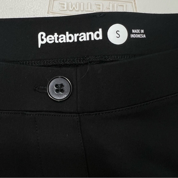 Betabrand Woman’s Straight-Leg Classic Dress Pant Yoga Pants Black Size Small - Picture 12 of 13